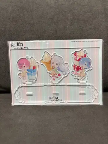 리제로 로손 한정판 아크릴 스탠드 키링