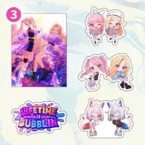 히메히나 LIFETIME is BUBBLIN 특전 스티커 세트