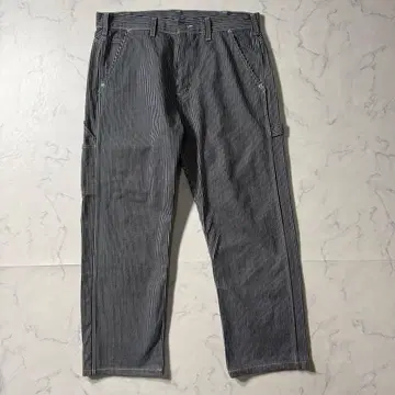 새상품급 코지마 진스 페인터 팬츠 히코리 XL 사이즈 스트라이프 워크