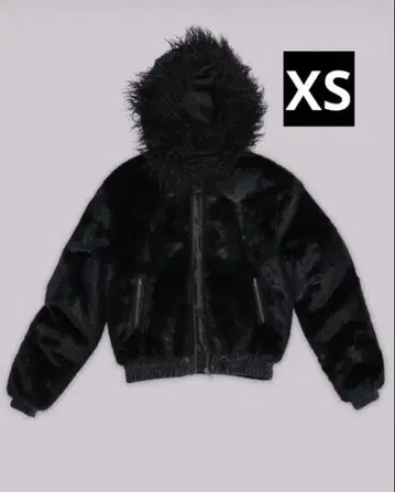 Jaded London Raven Faux Fur Jacket XS