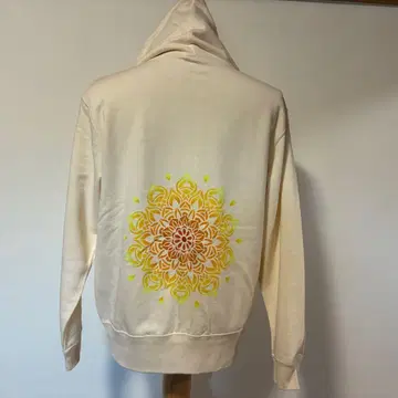 파일 안감 지퍼 후드티 sun's flower L