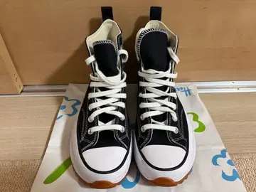 컨버스 란스타 하이크 하이컷 스니커즈 블랙 25.5cm