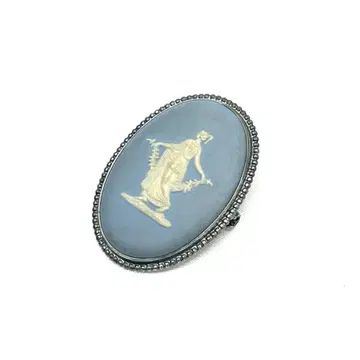 Y512-797 Wedgwood 웨지우드 재스퍼 브로치 영국제