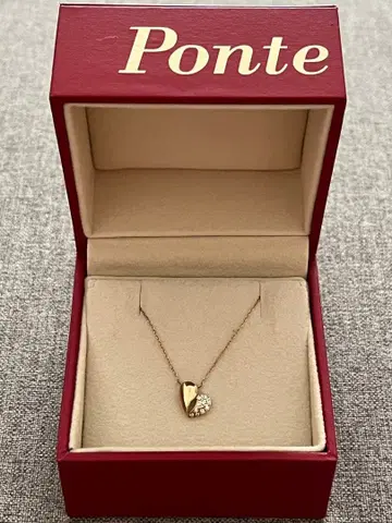폰테베키오 하트형 목걸이 다이아몬드 포함