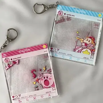 [ 잇츠데모 콜라보 ] 별의 커비 SNS풍 아크릴 키링 와돌디