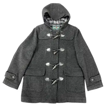 EAST BOY 이스트 보이 더플 코트 울 차콜 그레이