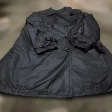 할인 핑크하우스 잉게보그 멋진 블랙 트렌치코트 더블 브레스트