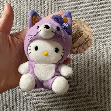 산리오 헬로키티 홋카이도 한정 봉제 인형 키링 라벤더 지역 한정