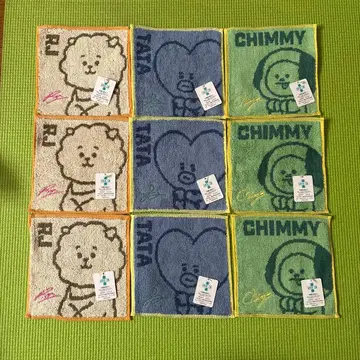 BT21 LINE프렌즈 미니 타월 9개 세트