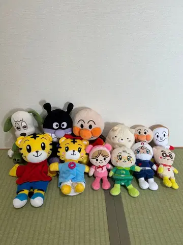 호빵맨 원원 스미코구라시 시마지로 하나짱 봉제 인형 세트