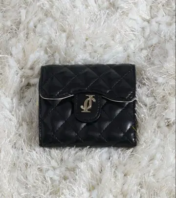 JILLSTUART 지갑 퀼팅 3단 폴더형 지갑 블랙