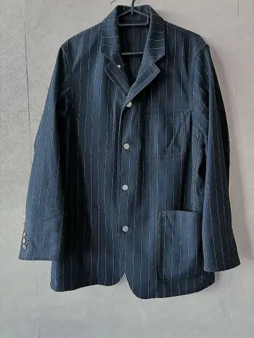 GU and beautiful people 스트라이프 커버올*navy