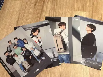 BTS FILA 콜라보 굿즈 클리어 파일 4장 세트