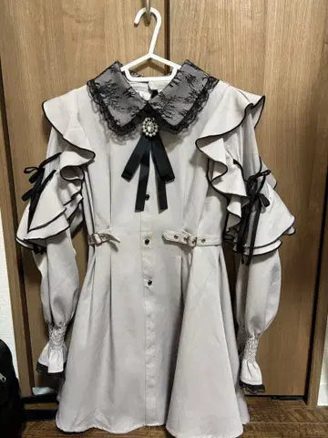 ROJITA 레이스 옷깃 원피스 양산형 지뢰계