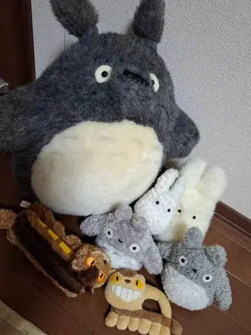 [초기] 이웃집 토토로 봉제 인형. 지브리. 고양이 버스