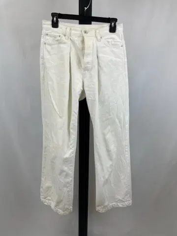 Spick and Span 화이트 데님 스트레이트 팬츠 0312