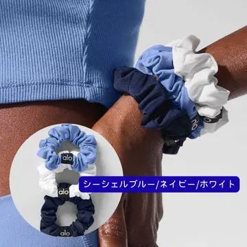 일본 미입고 alo yoga 헤어 스크런치 3색 세트