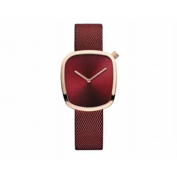 BERING KiBiSi Pebble Watch Red 손목시계