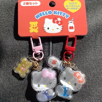 산리오 커플 니코니코 키링 헬로키티