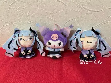 유키 미쿠 쿠로미 모찌피코 마스코트 3종