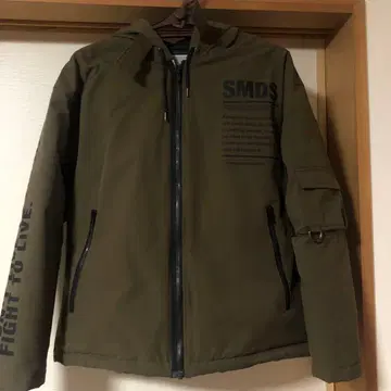 밀리터리 그린 다운 자켓 프랑스 화이트 덕 다운