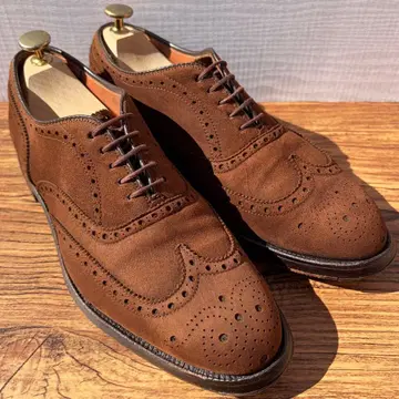 ALDEN 알든 윙팁 US7.5 브라운 내익 스웨이드