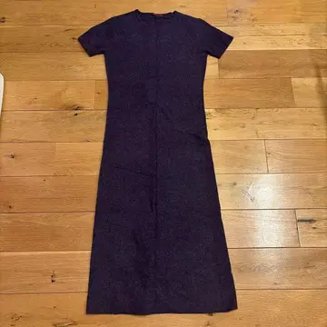 GAIJIN MADE 반팔 니트 원피스 다크 퍼플