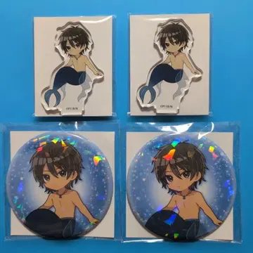 나기아스 온라인 복권 츠무기 반짝반짝 캔뱃지 치비 아크릴 스탠드