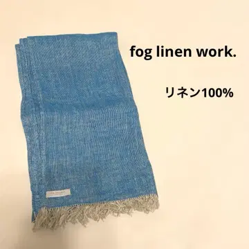 fog linen work 린넨 100% 파랑 스톨