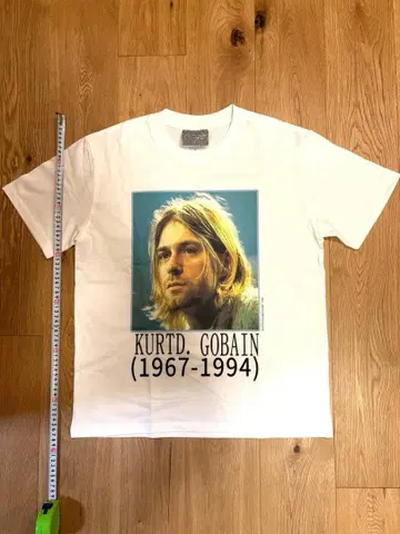 너바나 빈티지 Kurt Cobain 커트 코베인 티셔츠 흰색 화이트