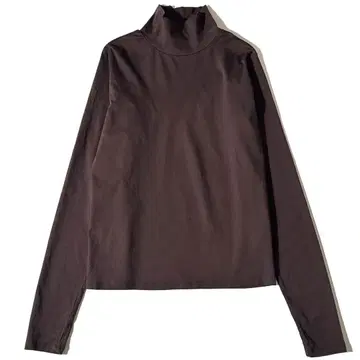 아뉴앙스 하이넥 컷 상의 브라운