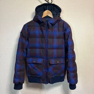 HIMALAYA 체크 무늬 다운 자켓 후디 GAIJIN