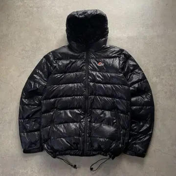 Lowe alpine 다운 자켓 후드티 로고 블랙