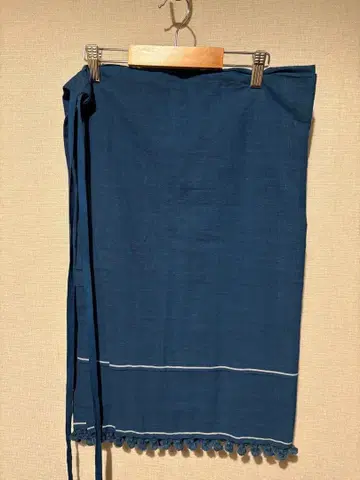dosa 인디고 염색 오가닉 카디 코튼 랩 스커트 미사용품