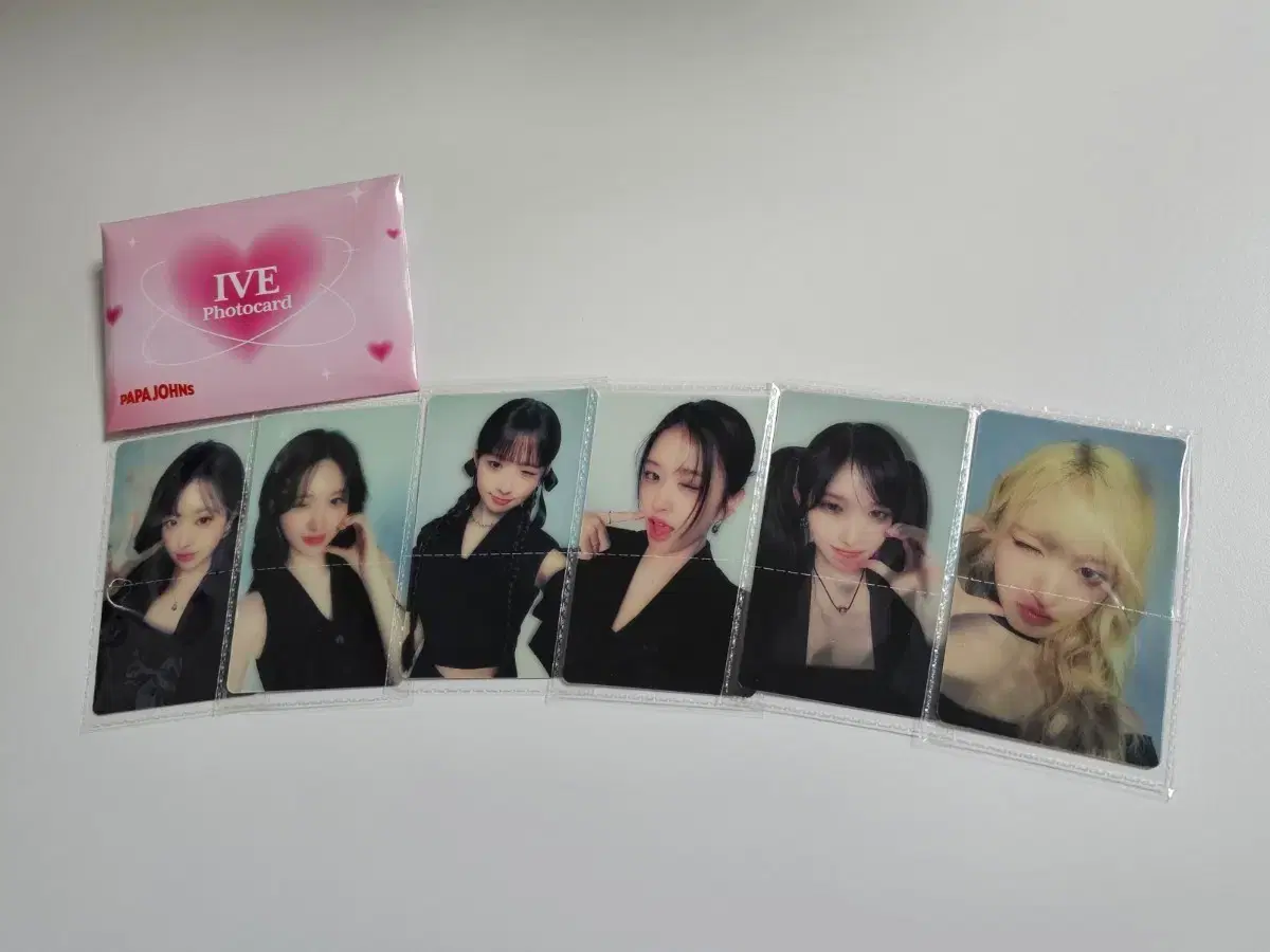 아이브 파파존스 렌티큘러 포토카드 6장 일괄