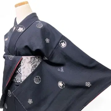 미착용 코몬 벚꽃 눈꽃 무늬 토끼 기모노 012b p ms