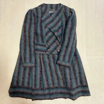 [ 빈티지 ] Bell Milan 레트로 패턴 더블 자켓 셋업