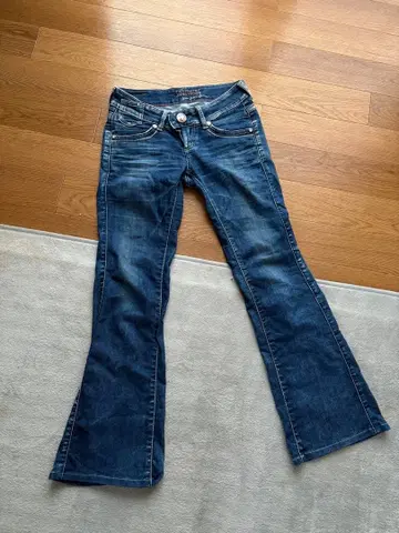 플레어 데님 로우라이즈 데님 그런지 y2k 빈티지