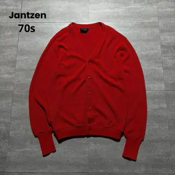 70s Jantzen USA제 아크릴 가디건 레드 빈티지