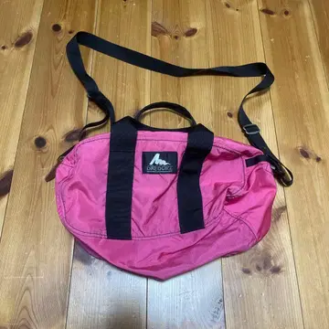 GREGORY 은색 택 포니 백 포니백 미국제 핑크