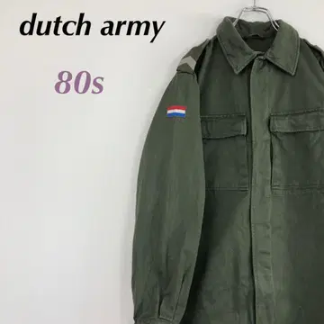 80s 네덜란드군 유틸리티 셔츠 자켓 밀리터리