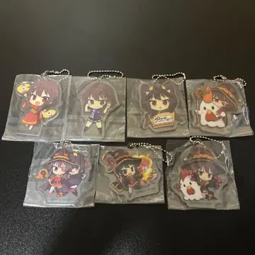 [새상품] 메구밍 아크릴 키링 로손 콜라보 7종 세트