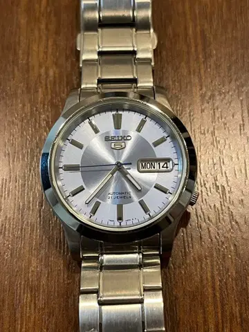 세이코 5 7S26-02J0 아이스 블루 자동 와인딩