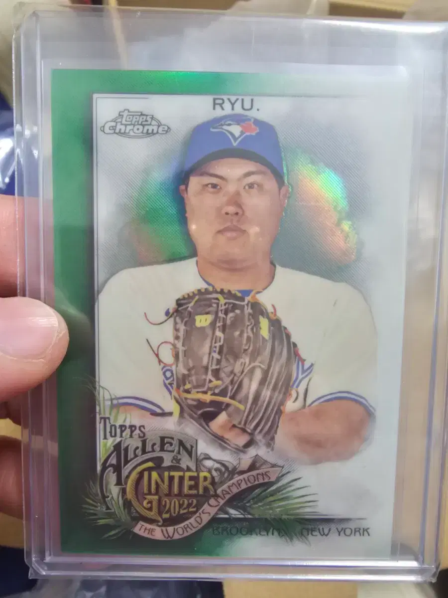 토론토 한화 류현진 99한정 Allen&Ginter 크롬 카드