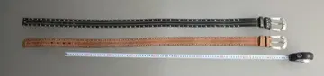 스터드 장식 가죽 벨트 2개 세트 약 90cm