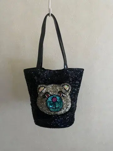 컬리 컬렉션 스팽글 백 (곰 디자인)