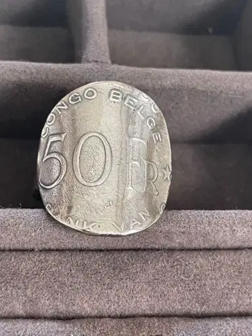 벨기에령콩고 50 프랑 은화 반지