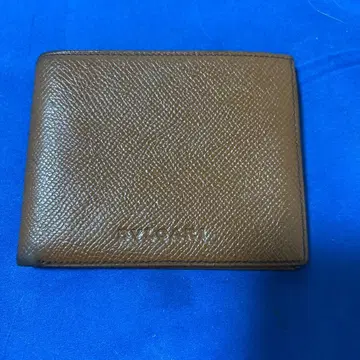 불가리 브라운 가죽 컴팩트 접이식 지갑