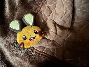 포켓몬 페이스 봉제 인형 클립 치라미 데덴네