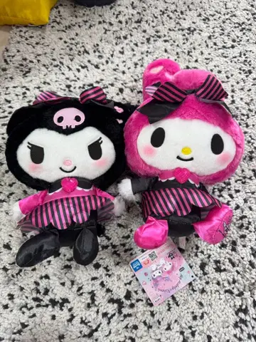 쿠로미&마이멜로디 애니버서리 봉제 인형 2체 세트
